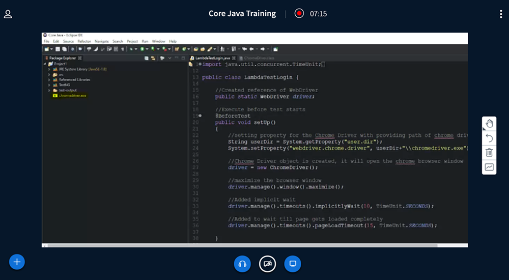 Live White Board Screenshot